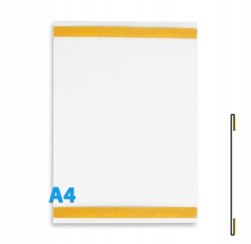 KIESZEŃ wisząca SAMOPRZYLEPNA PLAKATOWA RAMKA REKLAMA A4 Pion typ 