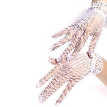 Women Summer UV-Proof Driving Gloves Mesh Fishnet Gloves Lace Mesh Solid