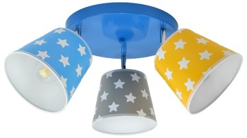 Lampa plafon sufitowa regulowana abażur Star gwiazdki dla dzieci kolory led