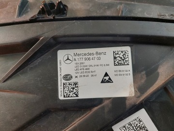 MERCEDES A ЛЕВАЯ СВЕТОДИОДНАЯ ФОНАРЬ A1779064703