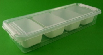 КОНТЕЙНЕР С 4 ОТДЕЛЕНИЯМИ КОРОБКА-ОРГАНИЗАТОР 2,5 Л