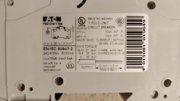 Eaton FAZ-C13/1-NI 102088 Переключатель перегрузки