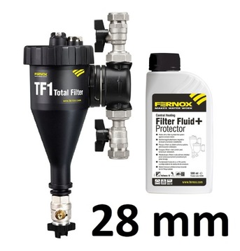 FERNOX TF1 TOTAL FILTR Zawory CU 28MM Inhibitor Protector Filter Fluid F9