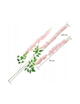 Глициния Большая розовая глициния 12 подвесных искусственных глициний