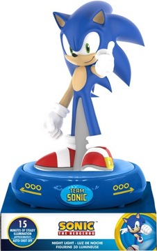 LAMPKA NOCNA 3D SONIC THE HEDGEHOG 25CM