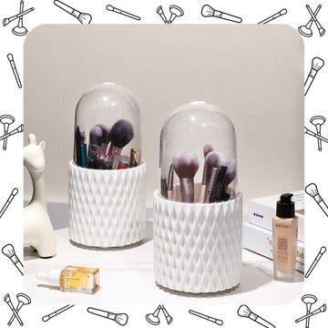 ВРАЩАЮЩИЙСЯ НА 360° ОРГАНАЙЗЕР ДЛЯ КОНТЕЙНЕРА ДЛЯ КИСТЕЙ ДЛЯ МАКИЯЖА И КОСМЕТИКИ