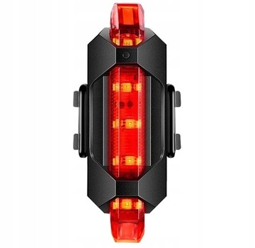 СВЕТОДИОДНАЯ ВЕЛОСИПЕДНАЯ ФОНАРЬ ДЛЯ ВЕЛОСИПЕДА, РУЛЬ, МОЩНАЯ, ПЕРЕЗАРЯЖАЕМАЯ, USB + ЗАДНЯЯ