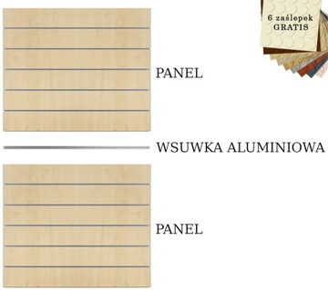 PANEL SKLEPOWY 200x180cm RÓŻNE KOLORY 15 WSUWEK