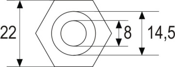 Дисковый ТЕРМОМЕТР CO 63мм 1/2