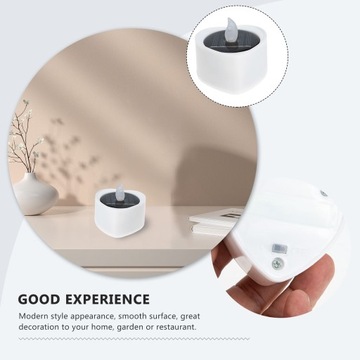 Солнечные светодиодные свечи, уличные мерцающие чайные свечи