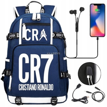 БОЛЬШОЙ РЮКЗАК А4 CRISTIANO RONALDO ВОДОНЕПРОНИЦАЕМЫЙ USB