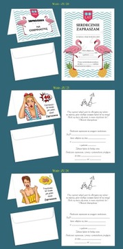 ПРИГЛАШЕНИЯ на 18 30 40 50 60 ДНИ РОЖДЕНИЯ + КОНВЕРТ