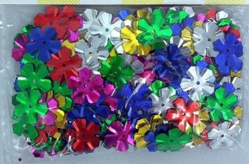 Konfetti Dekoracyjne Kwiaty Cekiny Ozdobne OKAZJA