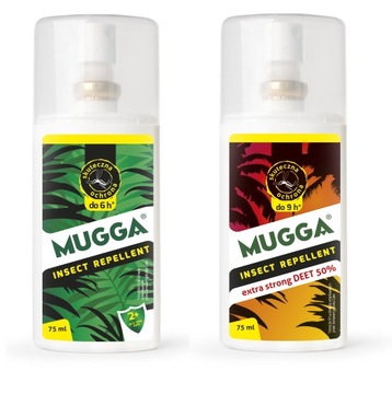 Rozpylacz, aerozol przeciwko kleszczom, komarom Mugga 75 ml