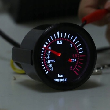 ИНДИКАТОР ЧАСОВ BOOST TURBO BOOST PRESSURE 52MM С ПОДСВЕТКОЙ СВЕТОДИОД 2BAR