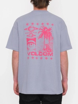 Koszulka męska VOLCOM T-SHIRT bawełniana szara z nadrukiem r. M