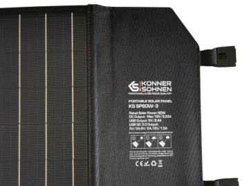 Портативная солнечная панель KS SP60W-3 мощностью 60 Вт