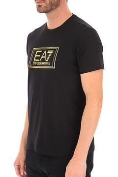 EMPORIO ARMANI EA7 efektowny męski t-shirt GOLD M