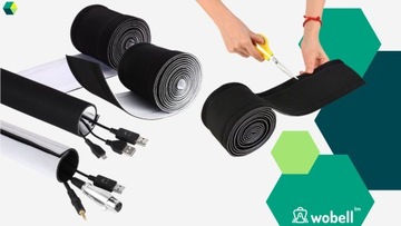 CABLE COVER для кабелей Органайзер COVER MASKING STRIP ЧЕРНЫЙ БЕЛЫЙ