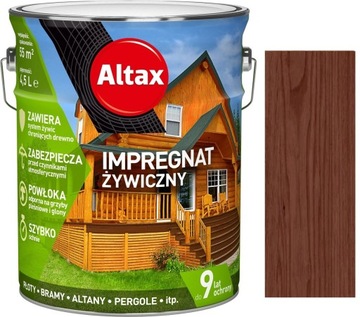 ALTAX IMPREGNAT ŻYWICZNY DO DREWNA ORZECH 4.5L