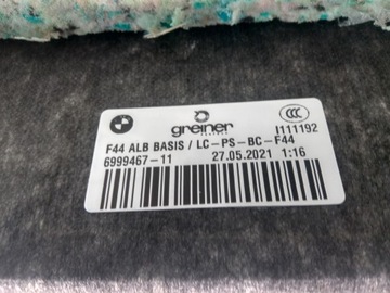 BMW 2 F44 POLIČKA KUFRU 6999467