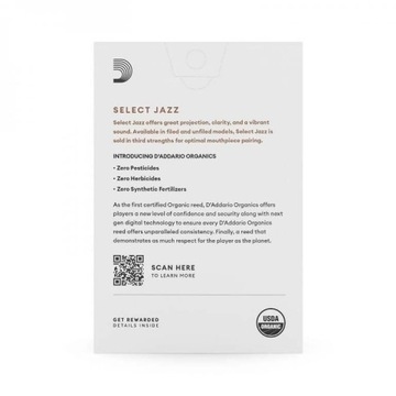 Stroik D'Addario Org Jazz Select do sax alt 3M Unf