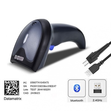 считыватель кодов 2,4G/BT/подставка для кабеля/1D/2D/QR/Aztec