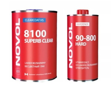 Novol Superb Clear 8100 Lakier bezbarwny 1L + utwardzacz
