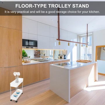 Подставка на колесиках для хранения на кухне.