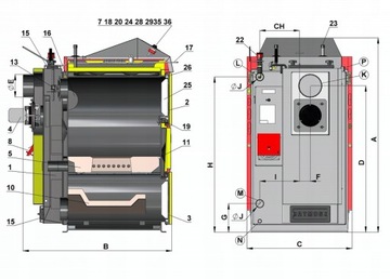 Котел ATMOS DC32S 35 кВт печь на дровах и пеллетах ПЕРЕЧЕНЬ ОПЕРАЦИЙ