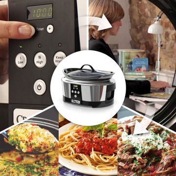 Мультиварка CrockPot 5,7л, мультиварка с цифровым таймером