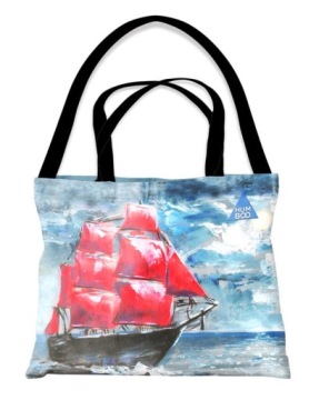 Torebka Shopper HUMBOO Ship with a Red Sail