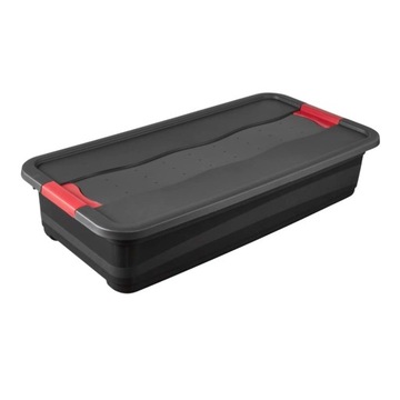 Keeper Очень прочный передвижной ящик, графит. Объем: 33 л.