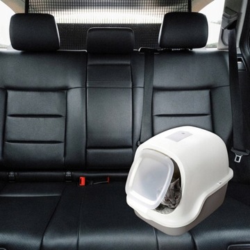 НАСОР ДЛЯ КОШКИ, БОЛЬШОЙ, ПРОЧНЫЙ, ПРОЧНЫЙ, ЗАКРЫТЫЙ С НАПОЛНИТЕЛЕМ, ФИЛЬТРОМ, ЛОПАТКОЙ