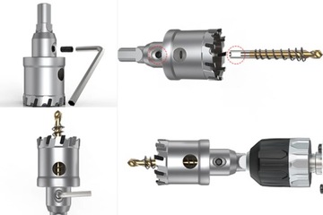 Набор кольцевых пил Falon-Tech FT165310T 10 шт., сверла из титана