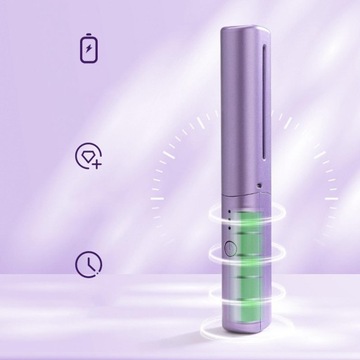 Беспроводной выпрямитель для волос с быстрым нагревом, фиолетовый