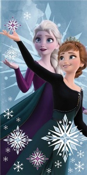 FROZEN KRAINA LODU RĘCZNIK 70x140 BAWEŁNIANY ANNA ELZA DLA DZIECKA