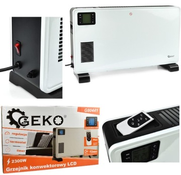 GRZEJNIK ELEKTRYCZNY KONEWKTOROWY LCD Z PILOTEM