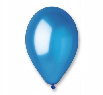 Balony Gemar metal 10 cali niebieski 100 sztuk