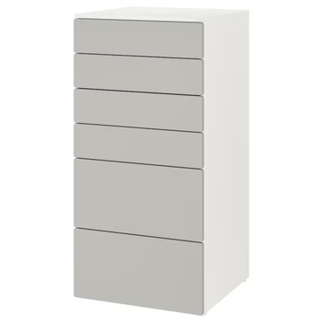 IKEA SMASTAD PLATSA Komoda 6 szuflad 60x55x123 cm