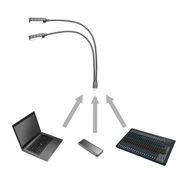Adam Hall Stands SLED 2 ULTRA USB USB-лампа со штангой