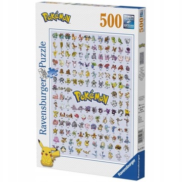 Ravensburger Pokemon Premium SoftClick 47816 PUZZLE 500-elementów 36x49cm