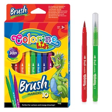 COLORINO FLAMASTRY PĘDZELKOWE MAZAKI MARKERY