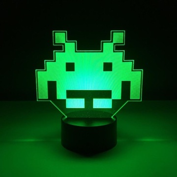 ЛАМПА Space Invaders 16 цветов RGB Pilot