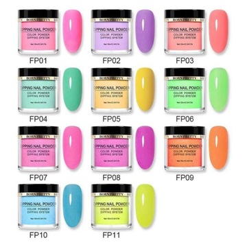 BORN PRETTY - титановый маникюр FLUO POWDER FP08