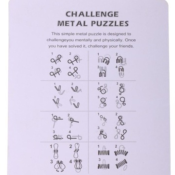 8/компл. классическая игра в мозг с проволокой