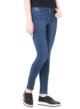 Spodnie Damskie Jeansy Rurki Strecz 1029 pas 80 cm