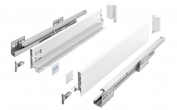 SZUFLADA GTV AXIS PRO 450B1 ŚREDNIA L450 H116 BIAŁA CICHY DOMYK WYSUW 40KG