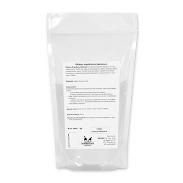 GLUKOZA KRYSTALICZNA SPOŻYWCZA 1kg DEKSTROZA