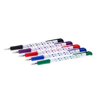 Zestaw 5 długopisów automatycznych TOMA 069 0,5 mm MIX 5 KOLORÓW